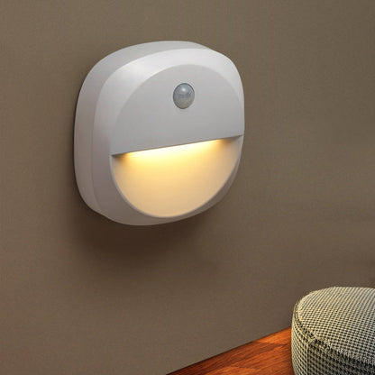 Modern Minimalist ABS Square Magnetic LED USB Human Sensor Night Light Wall Sconce Lamp For Bedroom