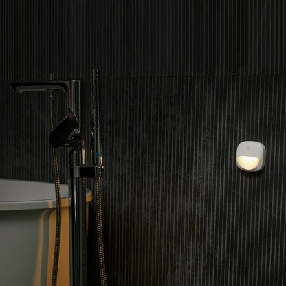 Modern Minimalist ABS Square Magnetic LED USB Human Sensor Night Light Wall Sconce Lamp For Bedroom