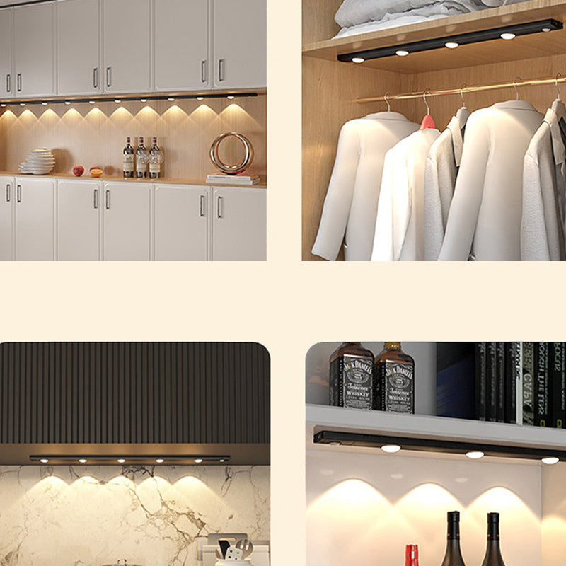 Modern Minimalist Intelligent Sensor PVC Long Strip Hill Corrugated LED Wall Sconce Lamp Cabinet Lamp Night Light For Bedroom