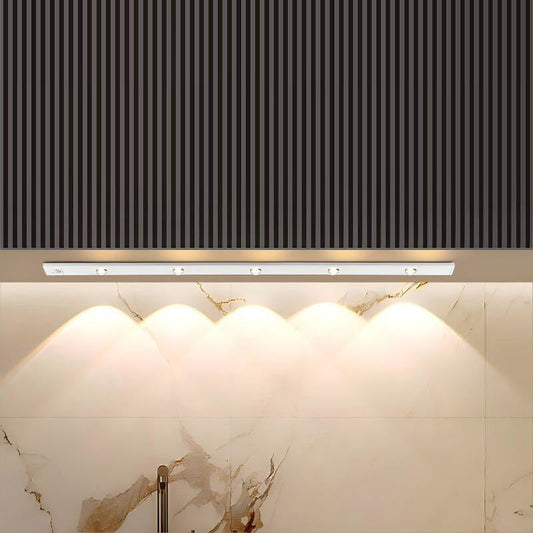 مصباح حائط LED مموج طويل من البولي فينيل كلوريد بتصميم حديث وبسيط مزود بمستشعر ذكي، مصباح خزانة ليلي لغرفة النوم