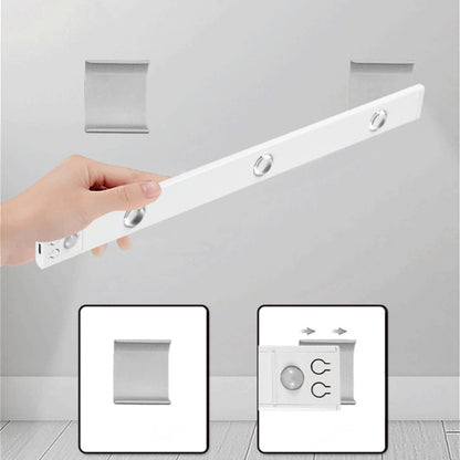 Modern Minimalist Intelligent Sensor PVC Long Strip Hill Corrugated LED Wall Sconce Lamp Cabinet Lamp Night Light For Bedroom