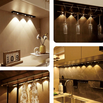 Modern Minimalist Intelligent Sensor PVC Long Strip Hill Corrugated LED Wall Sconce Lamp Cabinet Lamp Night Light For Bedroom