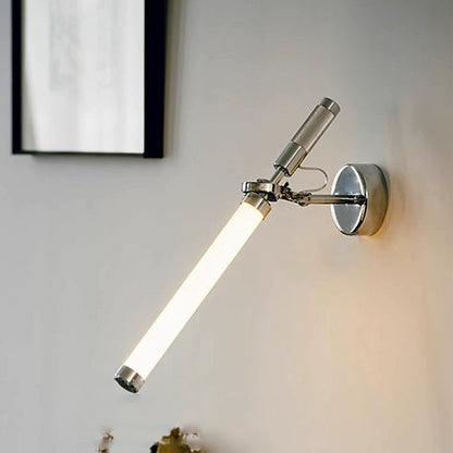 Modern Minimalist Long Strip Hardware Glass LED Wall Sconce Lamp For Living Room