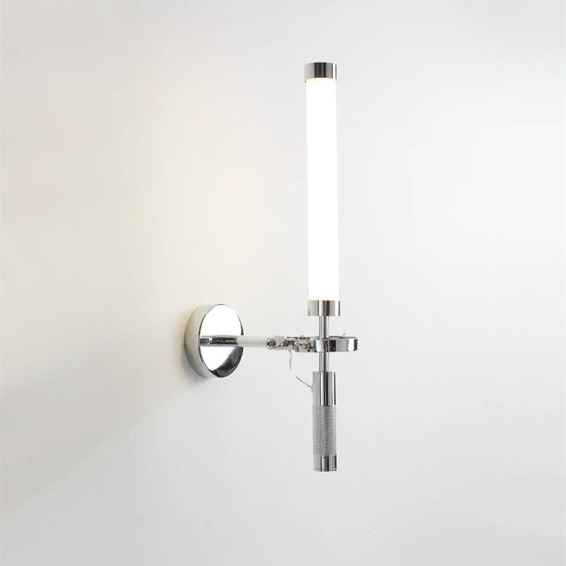 Modern Minimalist Long Strip Hardware Glass LED Wall Sconce Lamp For Living Room