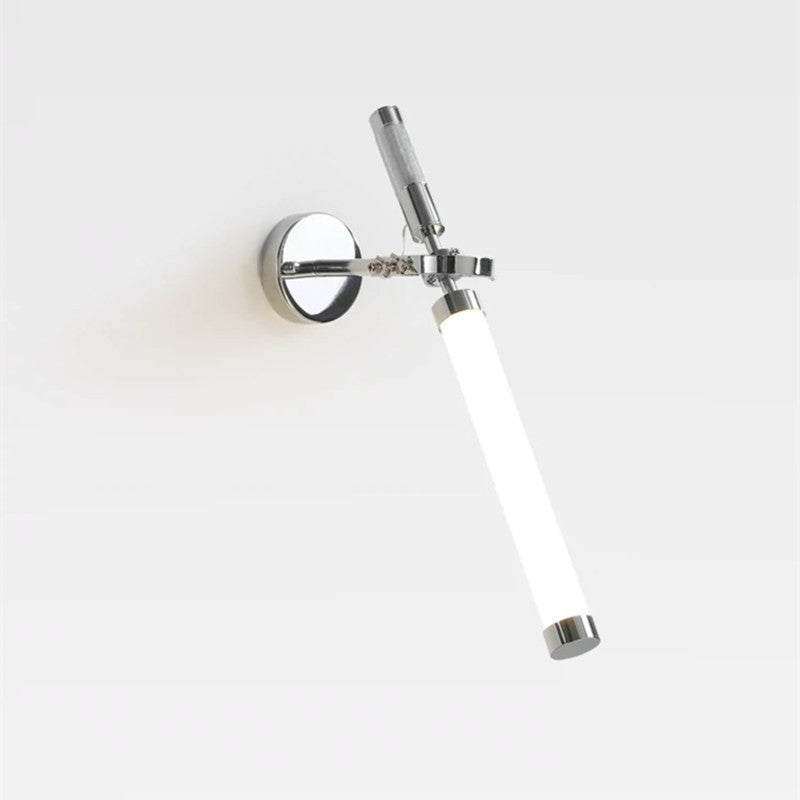 Modern Minimalist Long Strip Hardware Glass LED Wall Sconce Lamp For Living Room