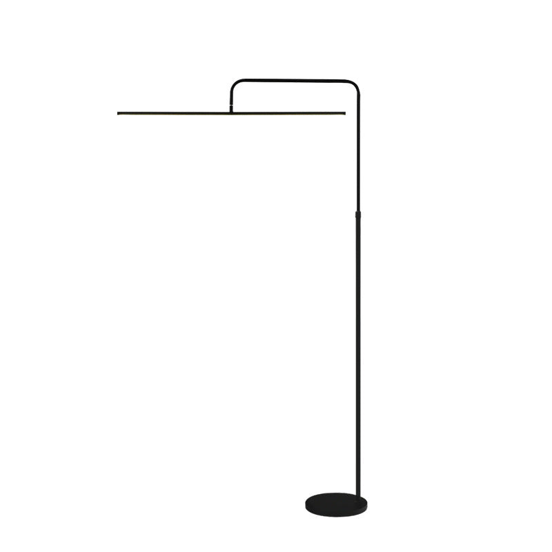 Modern Minimalist Linear Iron LED Reading Light Standing Floor Lamp For Living Room
