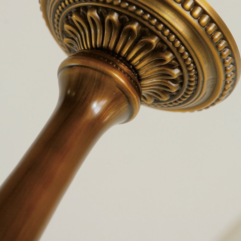 Traditional Vintage Antique Brass Distressed Candle Holder 3/6-Light Chandelier For Living Room