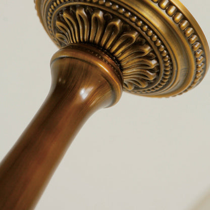 Traditional Vintage Antique Brass Distressed Candle Holder 3/6-Light Chandelier For Living Room