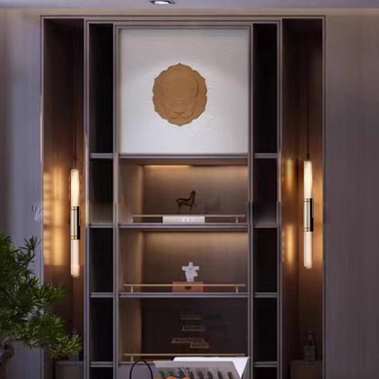 مصباح حائط LED طويل من الأكريليك الحديدي المعاصر لغرفة المعيشة 