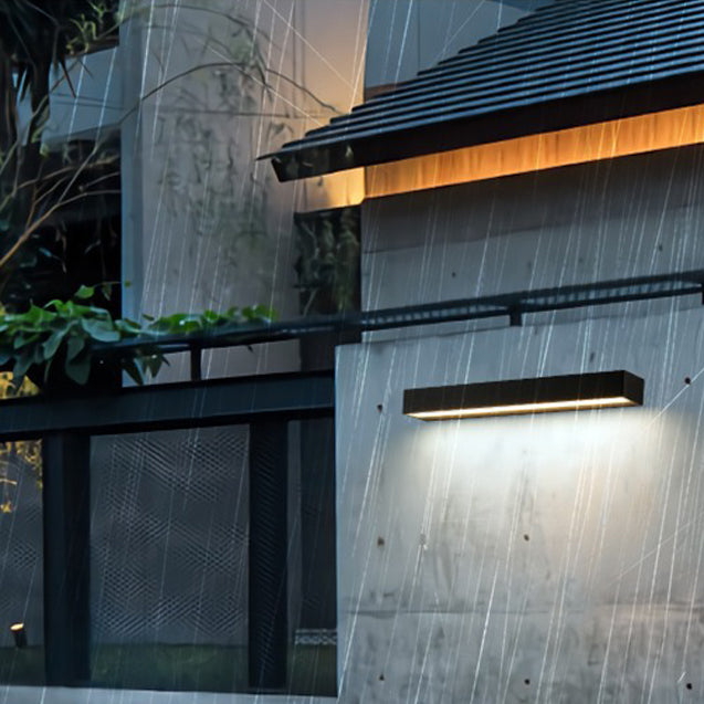 Modern Simplicity Aluminum Long Strip LED Waterproof Wall Sconce Lamp For Outdoor Patio