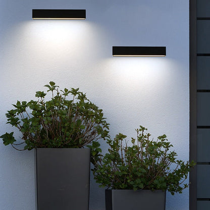 Modern Simplicity Aluminum Long Strip LED Waterproof Wall Sconce Lamp For Outdoor Patio