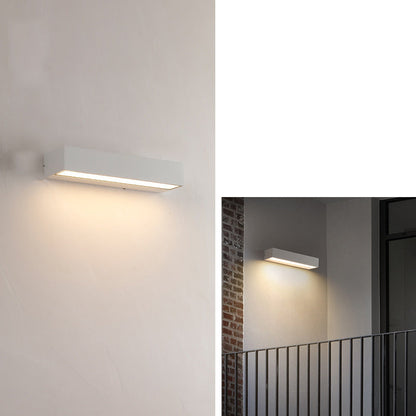 Modern Simplicity Aluminum Long Strip LED Waterproof Wall Sconce Lamp For Outdoor Patio