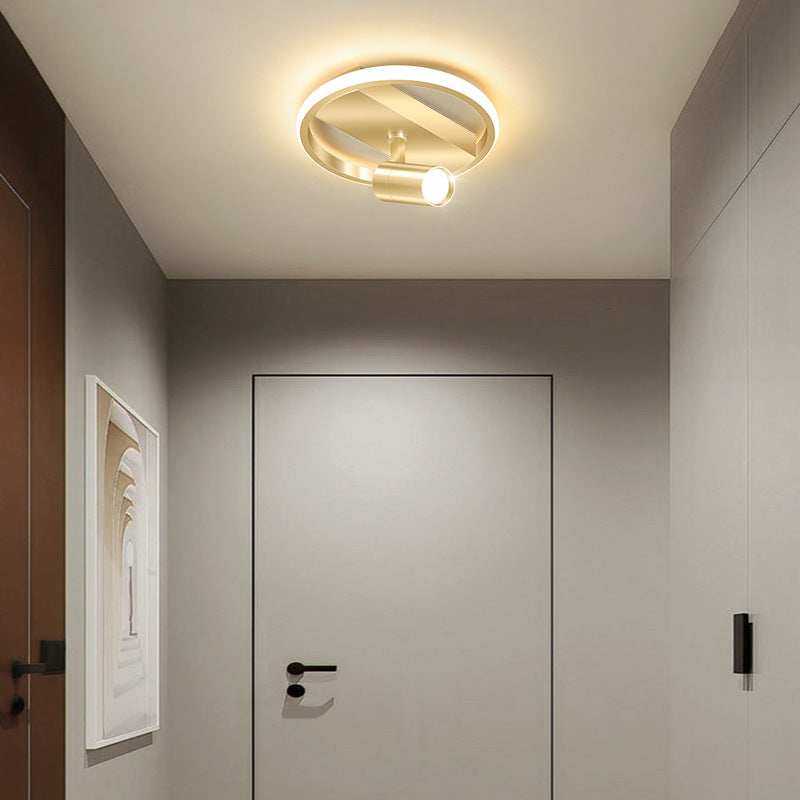 Modern Luxury Iron Acrylic LED Spotlight Flush Mount Ceiling Light For Living Room