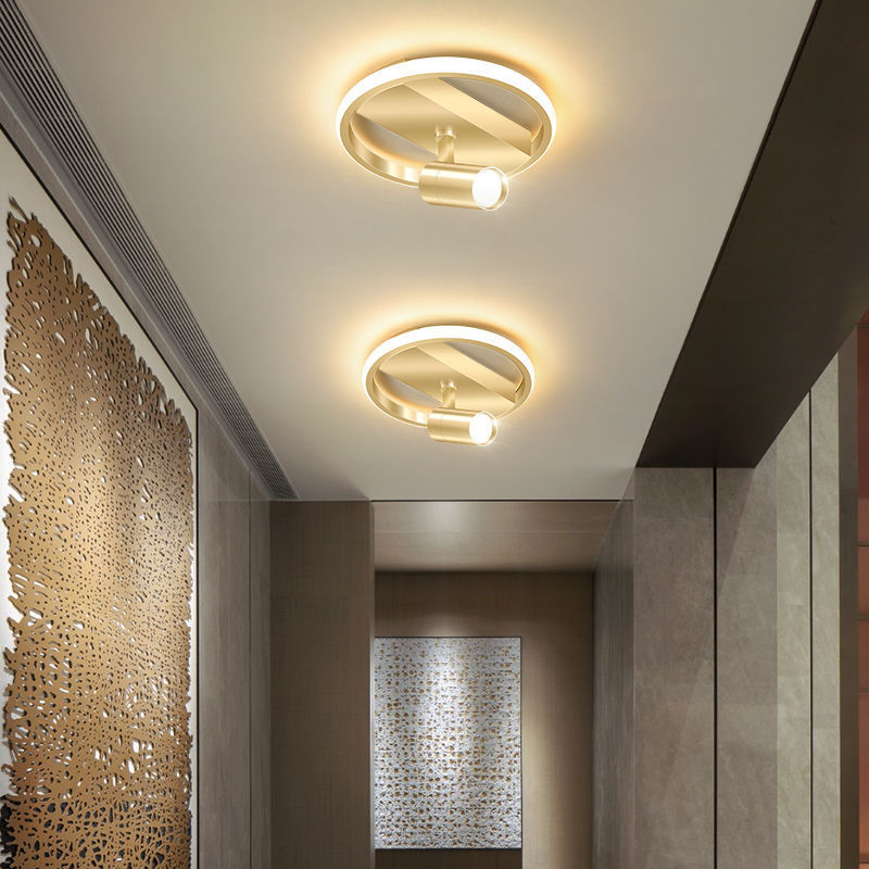 Modern Luxury Iron Acrylic LED Spotlight Flush Mount Ceiling Light For Living Room