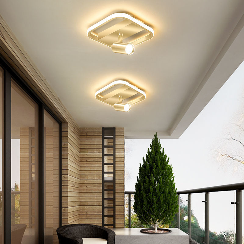 Modern Luxury Iron Acrylic LED Spotlight Flush Mount Ceiling Light For Living Room