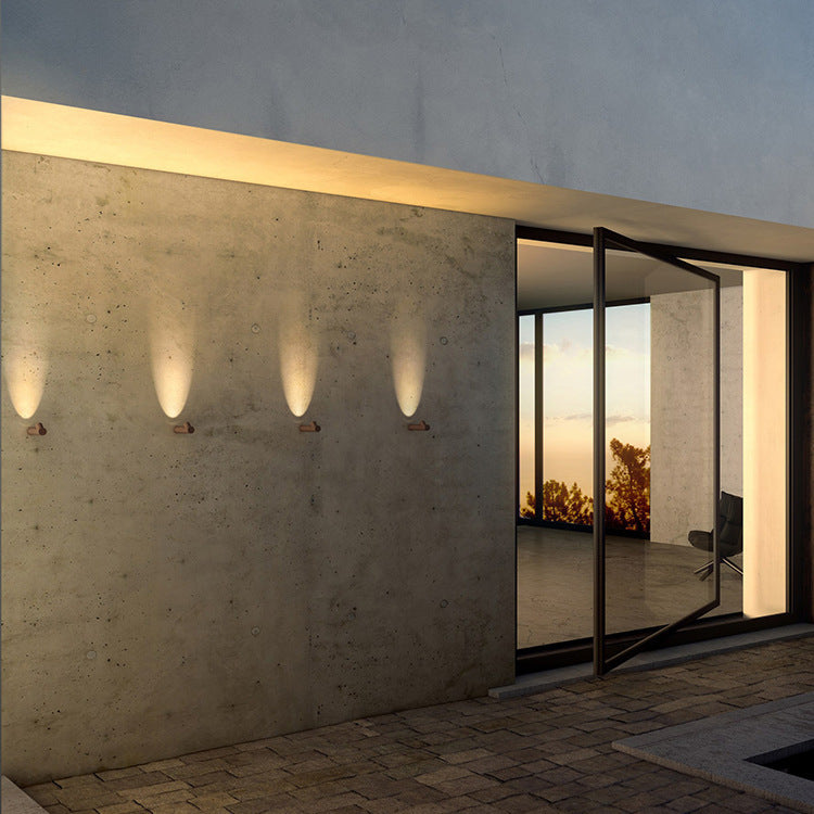 Modern Minimalist Aluminum Bamboo Knot LED Waterproof Wall Sconce Lamp For Outdoor Patio