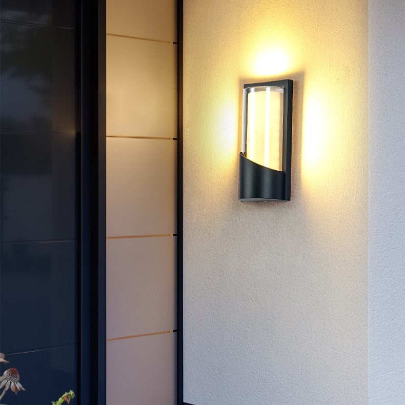 現代的な工業用アルミアクリルLED防水屋外壁取り付け用燭台ランプガーデン用