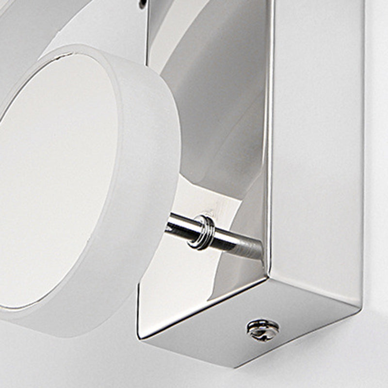 Contemporary Creative Stainless Steel WIFI Acrylic Shade LED Wall Sconce Lamp For Living Room