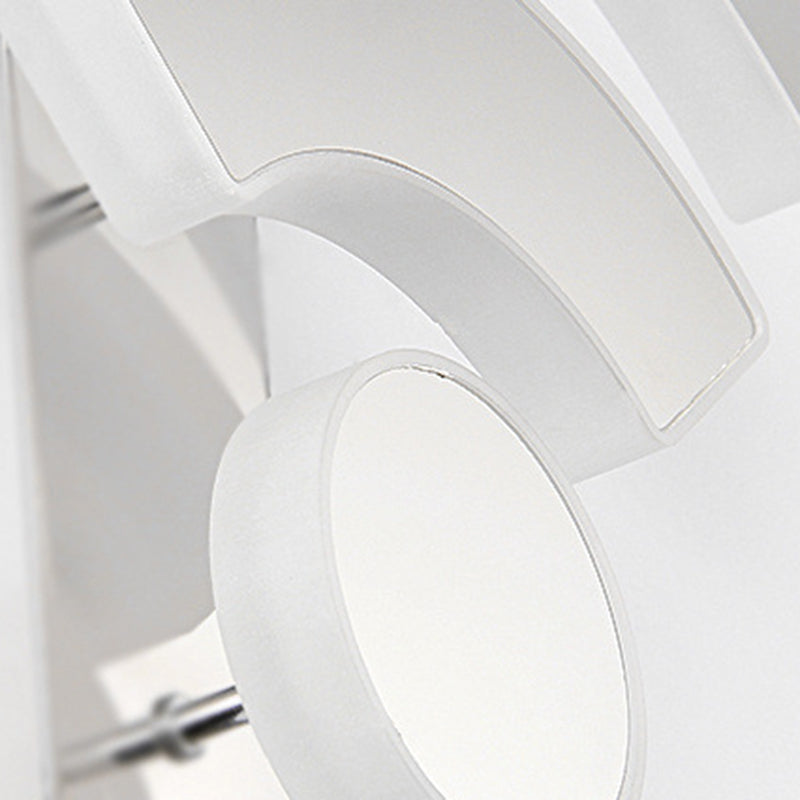 Contemporary Creative Stainless Steel WIFI Acrylic Shade LED Wall Sconce Lamp For Living Room