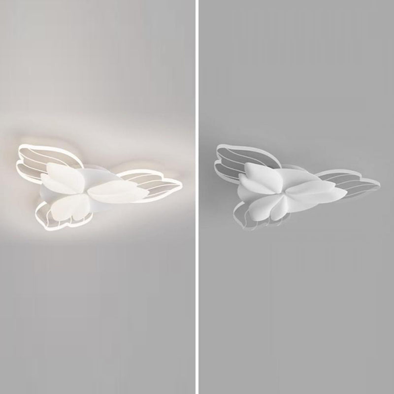مصباح سقف LED معاصر من الأكريليك بتصميم زهور نوردية لغرفة النوم