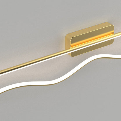 مصباح حائط LED من الأكريليك المموج المصنوع من الحديد بتصميم عصري بسيط لغرفة المعيشة 