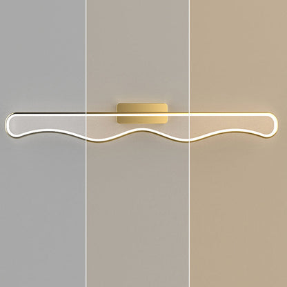 مصباح حائط LED من الأكريليك المموج المصنوع من الحديد بتصميم عصري بسيط لغرفة المعيشة 
