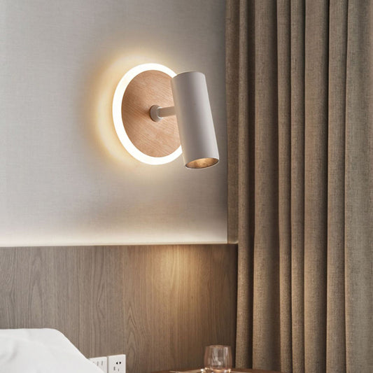 مصباح حائط LED كشاف مصنوع من الحديد المطاوع بتصميم عصري بسيط لغرفة النوم 