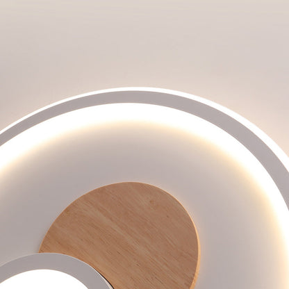 مصباح سقف LED دائري من الأكريليك بتصميم عصري بسيط من الألومنيوم لغرفة المعيشة 