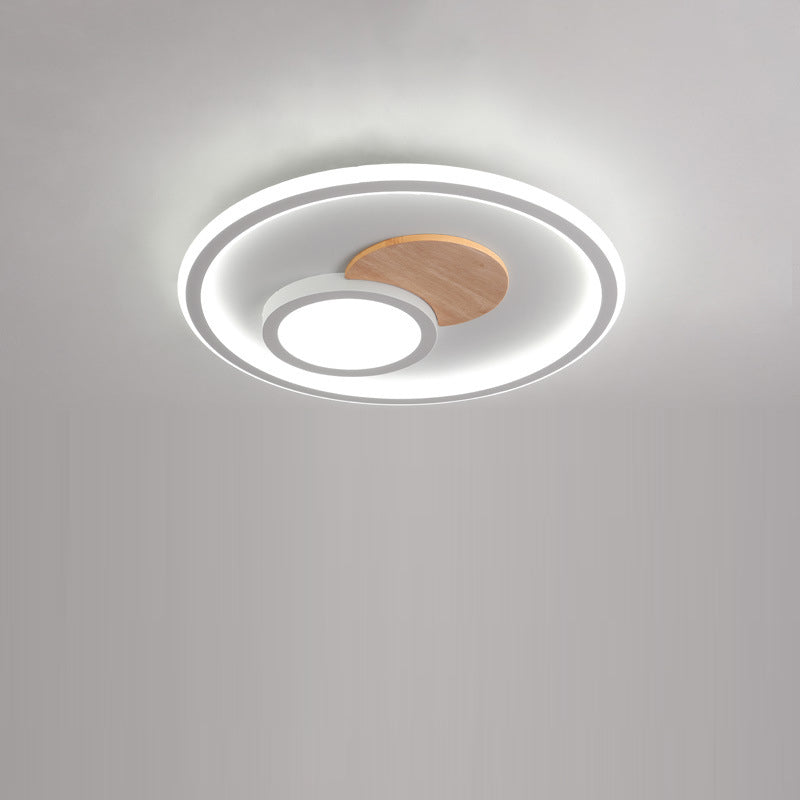 مصباح سقف LED دائري من الأكريليك بتصميم عصري بسيط من الألومنيوم لغرفة المعيشة 