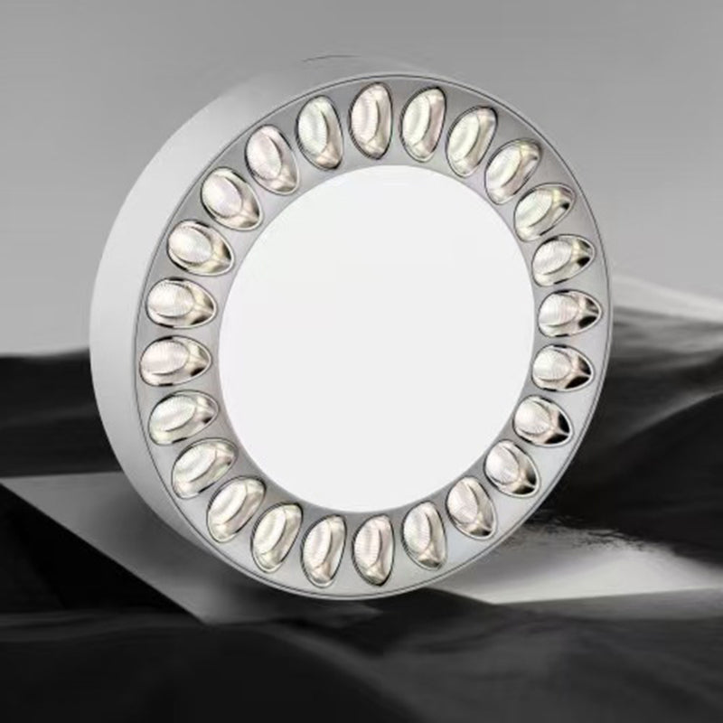 Contemporary Nordic Aluminum Acrylic Round LED Pendant Light For Living Room