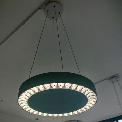Contemporary Nordic Aluminum Acrylic Round LED Pendant Light For Living Room
