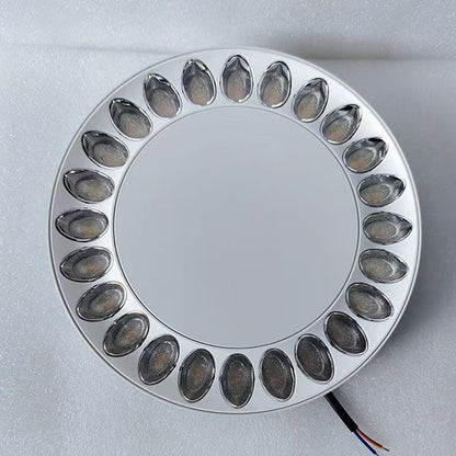 Contemporary Nordic Aluminum Acrylic Round LED Pendant Light For Living Room
