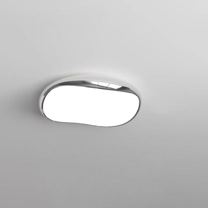 Contemporary Scandinavian Iron Acrylic Round LED Flush Mount Ceiling Light For Living Room