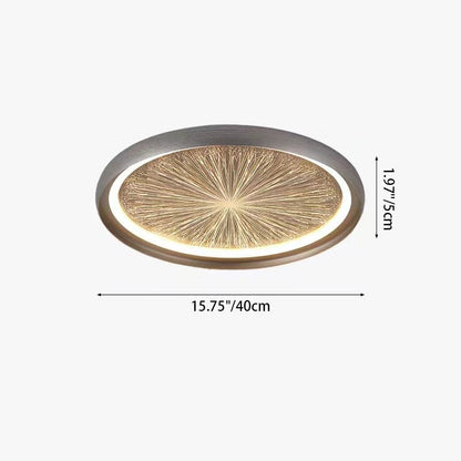 Contemporary Creative Firework Meteor Shower Aluminum PC LED Flush Mount Ceiling Light For Living Room