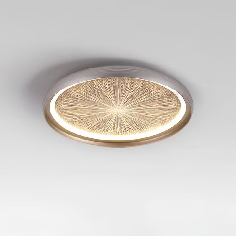 Contemporary Creative Firework Meteor Shower Aluminum PC LED Flush Mount Ceiling Light For Living Room