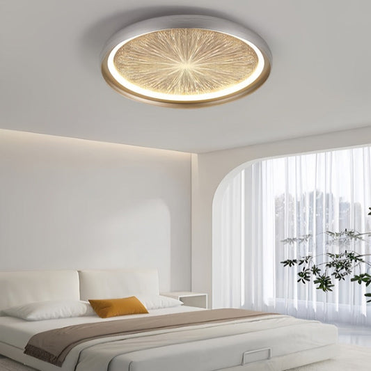 Contemporary Creative Firework Meteor Shower Aluminum PC LED Flush Mount Ceiling Light For Living Room