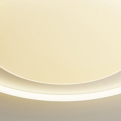 Modern Minimalist Iron Aluminum Round Acrylic LED Flush Mount Ceiling Light For Bedroom