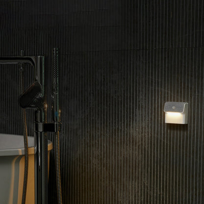 Modern Minimalist ABS Square Magnetic LED Human Sensor Night Light Wall Sconce Lamp For Bedroom