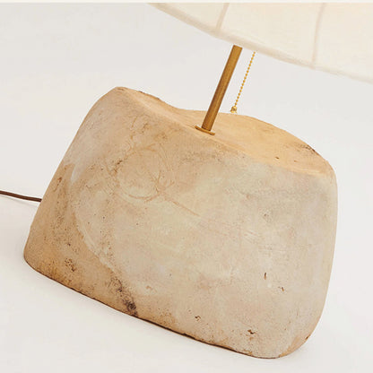 Traditional French Silk Round Shade Resin Base 1-Light Table Lamp For Bedroom