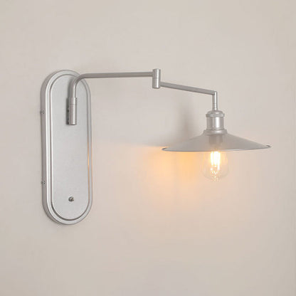 Contemporary Industrial Iron Conical Shade 1-Light Wall Sconce Lamp For Dining Room