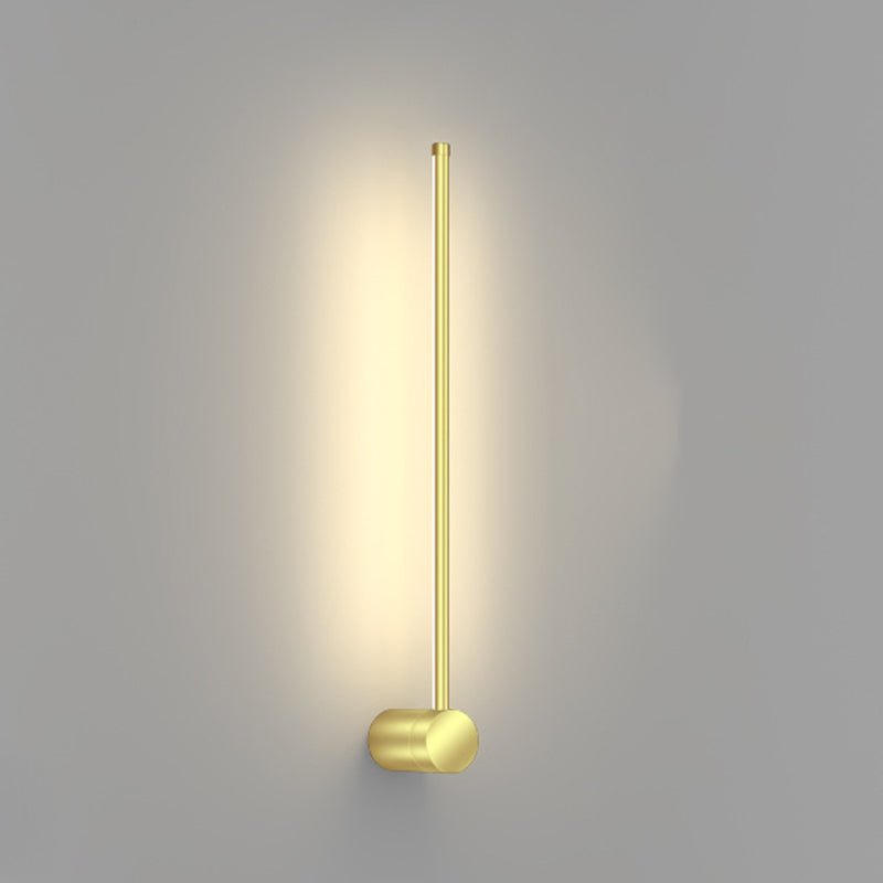 مصباح حائط LED بتصميم هندسي مستقيم من الألومنيوم بتصميم عصري بسيط لغرفة المعيشة 