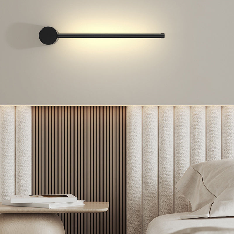 مصباح حائط LED بتصميم هندسي مستقيم من الألومنيوم بتصميم عصري بسيط لغرفة المعيشة 