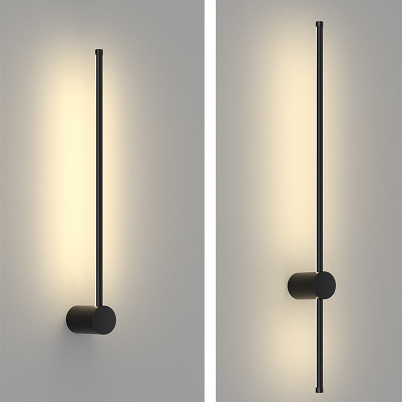مصباح حائط LED بتصميم هندسي مستقيم من الألومنيوم بتصميم عصري بسيط لغرفة المعيشة 