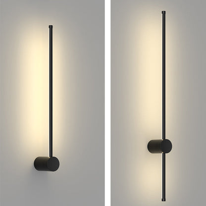 مصباح حائط LED بتصميم هندسي مستقيم من الألومنيوم بتصميم عصري بسيط لغرفة المعيشة 
