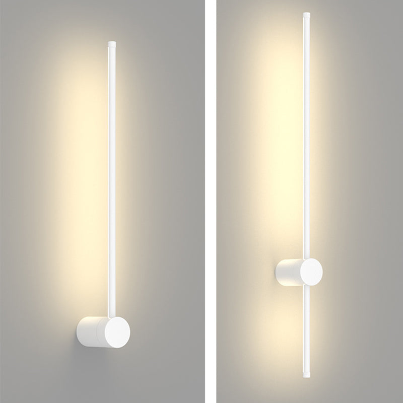 مصباح حائط LED بتصميم هندسي مستقيم من الألومنيوم بتصميم عصري بسيط لغرفة المعيشة 