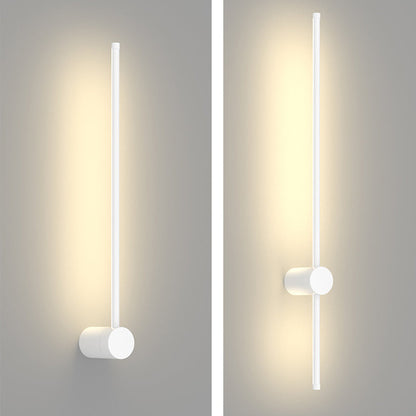 مصباح حائط LED بتصميم هندسي مستقيم من الألومنيوم بتصميم عصري بسيط لغرفة المعيشة 