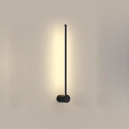 مصباح حائط LED بتصميم هندسي مستقيم من الألومنيوم بتصميم عصري بسيط لغرفة المعيشة 