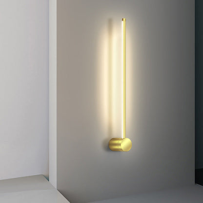 مصباح حائط LED بتصميم هندسي مستقيم من الألومنيوم بتصميم عصري بسيط لغرفة المعيشة 