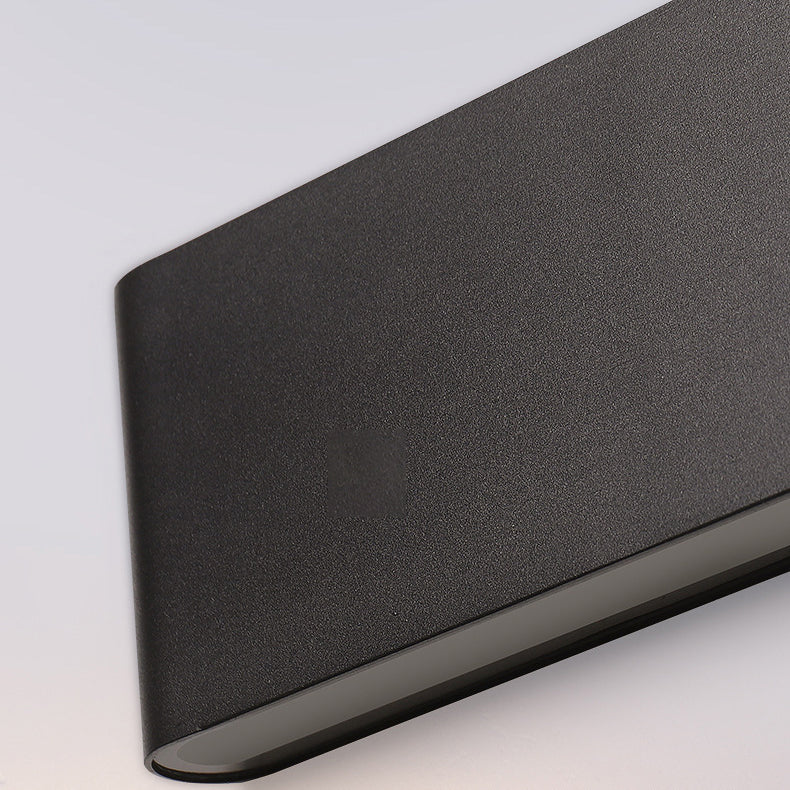 Modern Minimalist Waterproof Rectangle Aluminum LED Outdoor Wall Sconce Lamp For Outdoor Patio