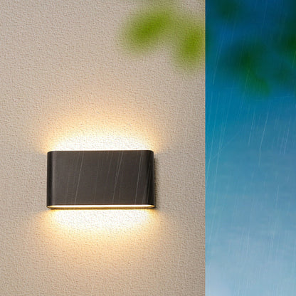 Modern Minimalist Waterproof Rectangle Aluminum LED Outdoor Wall Sconce Lamp For Outdoor Patio
